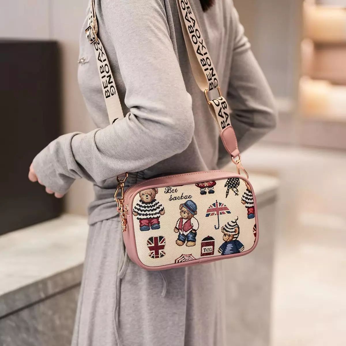 کیف رودوشی تدی BEIBAOBAO وارداتی 8545